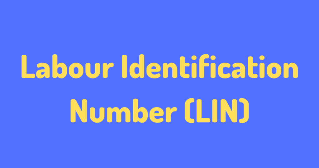 Labour Identification Number (LIN)