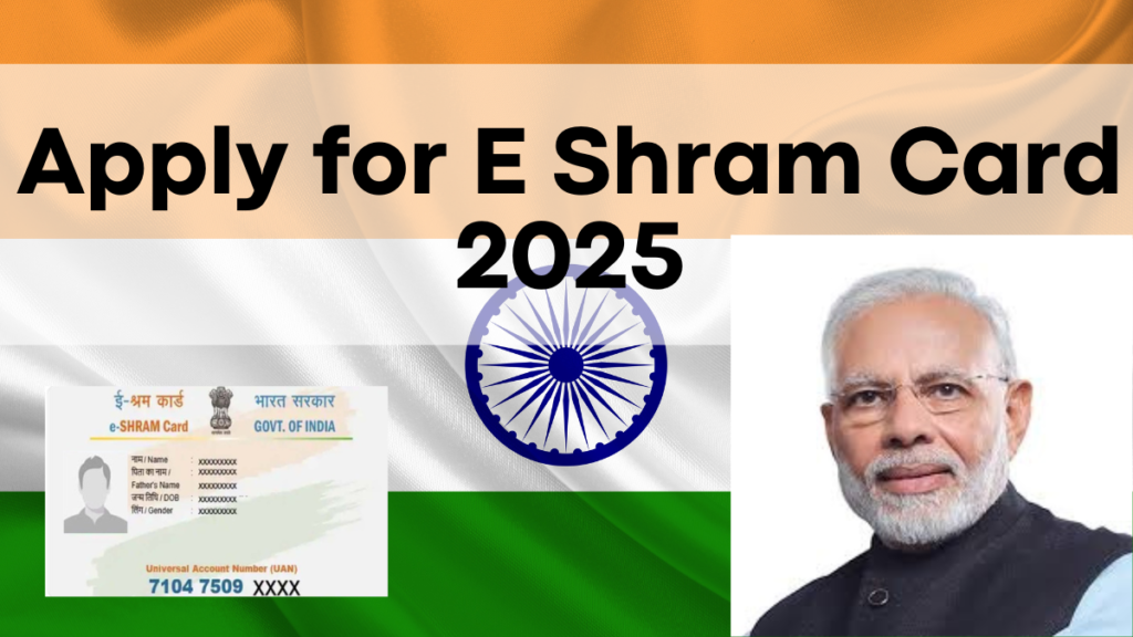 how to apply e-shram card